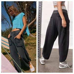 Free people movement Timko black jogger pants